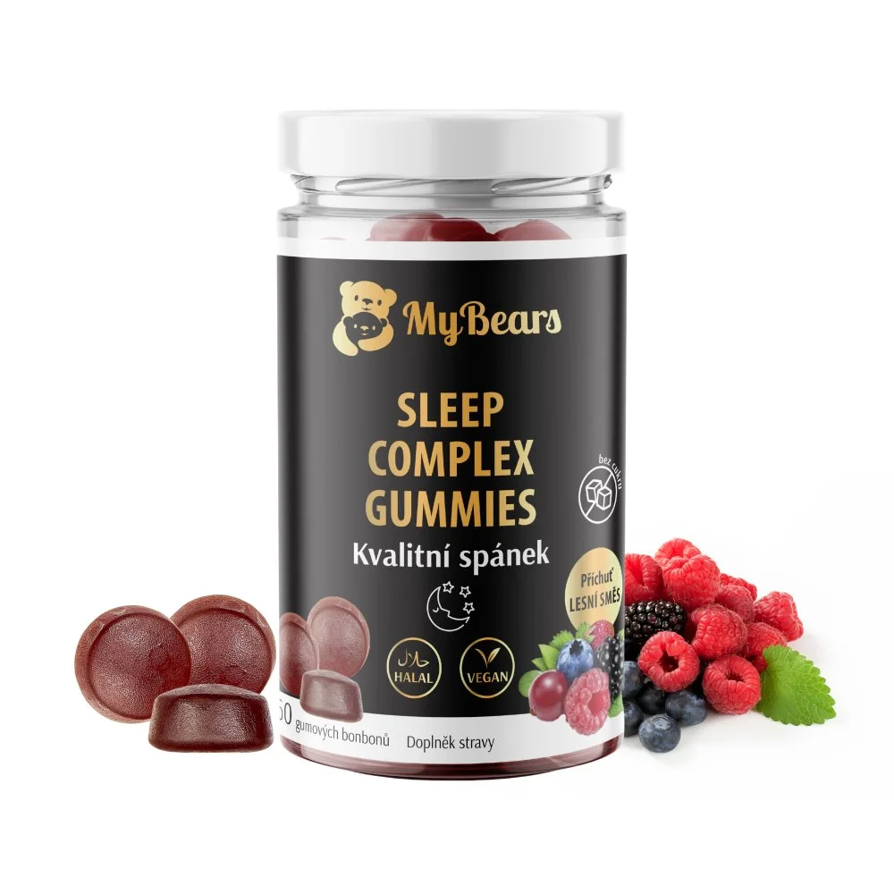 Gumoví medvídci Kvalitní spánek s griffonií, meduňkou, heřmánkem, zinkem a B6 — MyBears