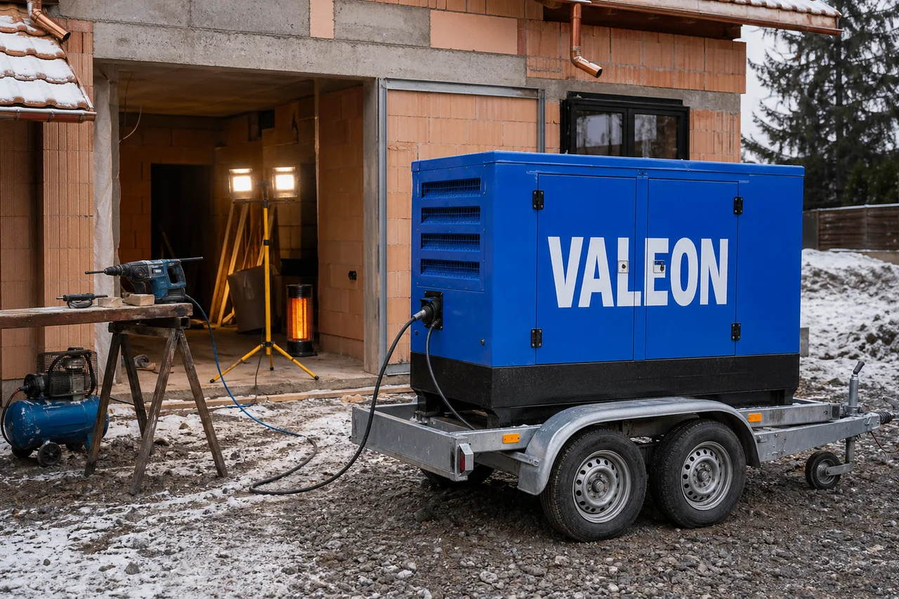 Mobilní elektrocentrála Valeon v praxi — detail